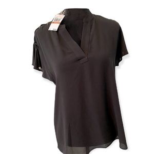 MICHAEL KORS LACE UP SHORT FLUTTER SLEEVE …